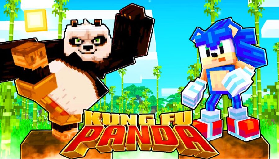 Sonic Plays KUNG FU PANDA DLC In Minecraft! [FULL PLAYTHROUGH]